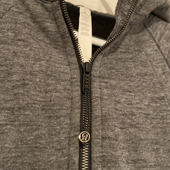 Lululemon scuba hoodie!! Heather Gray.  just like new - Picture 2 of 5